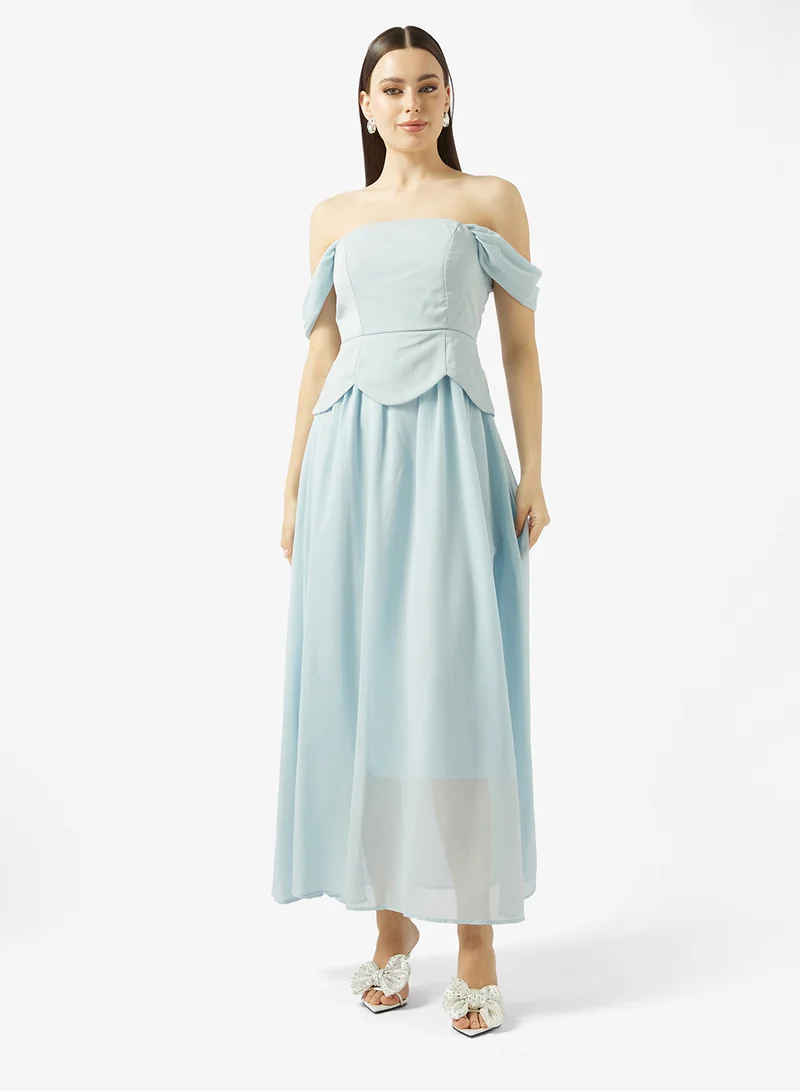 Ella Limited Edition  Off Shoulder A-line Dress for Women | Best Price UAE